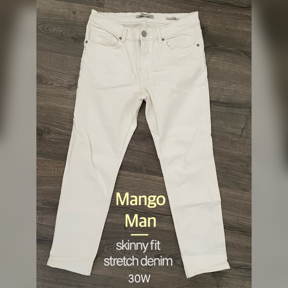 MNG MANGO MAN stretch mens denim jeans | 30W
